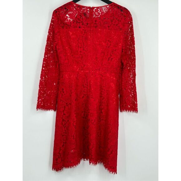 Finity NWT red lacy dress size 6 - Picture 5 of 9